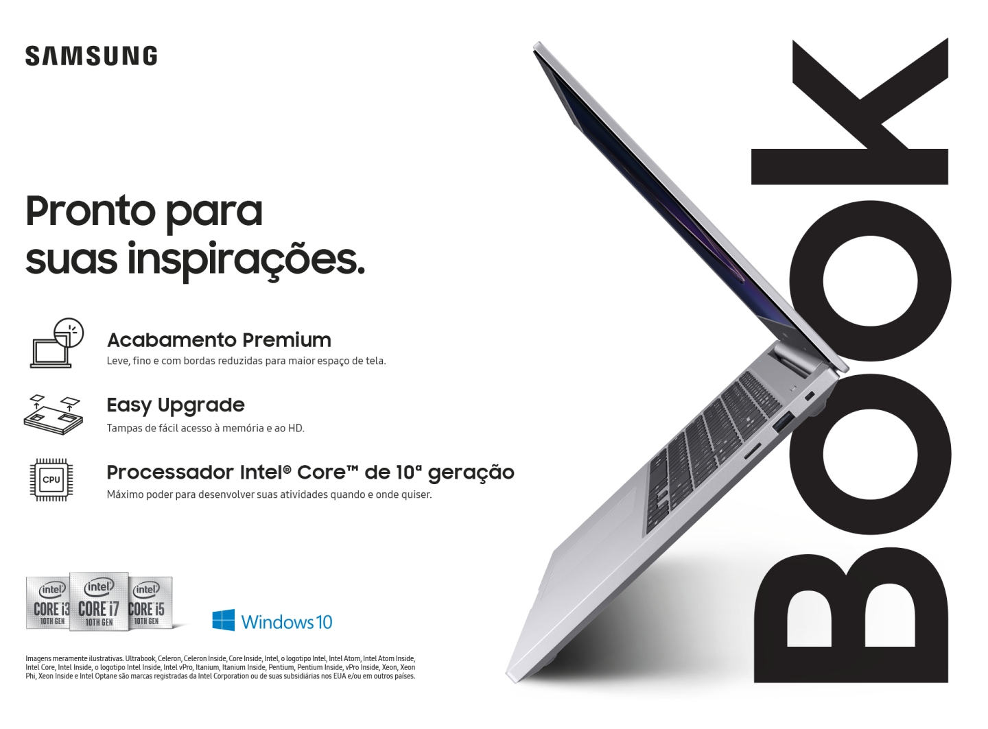 Notebook Samsung Book E30 - Intel Core i3-10110U 4GB 1TB Tela 15,6 FHD Windows 10 - Prata